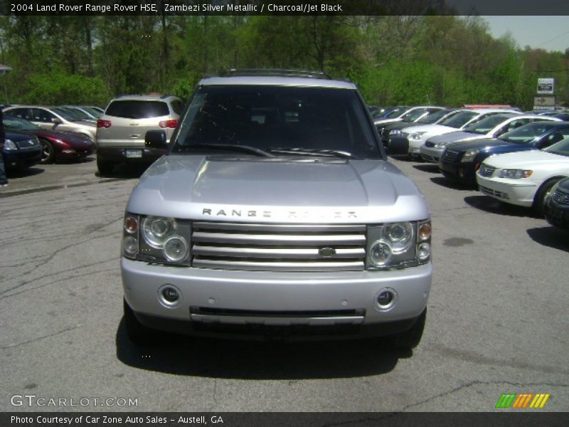 Zambezi Silver Metallic / Charcoal/Jet Black 2004 Land Rover Range Rover HSE