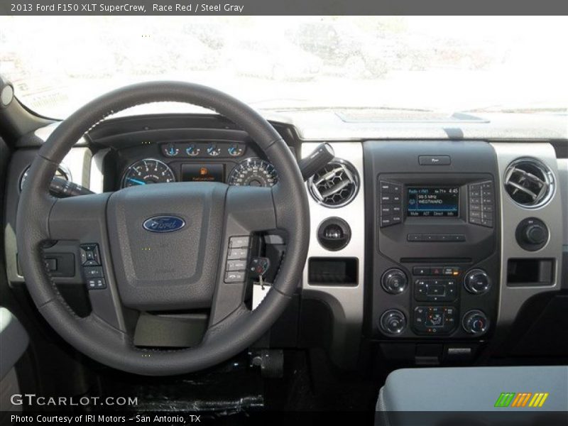 Race Red / Steel Gray 2013 Ford F150 XLT SuperCrew