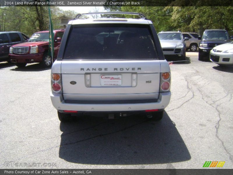 Zambezi Silver Metallic / Charcoal/Jet Black 2004 Land Rover Range Rover HSE