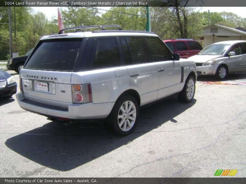 Zambezi Silver Metallic / Charcoal/Jet Black 2004 Land Rover Range Rover HSE