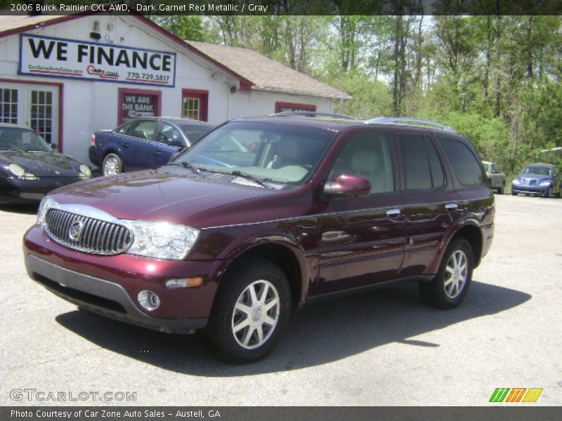 Dark Garnet Red Metallic / Gray 2006 Buick Rainier CXL AWD