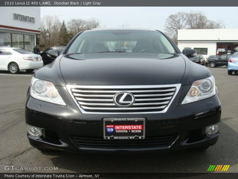 Obsidian Black / Light Gray 2010 Lexus LS 460 L AWD