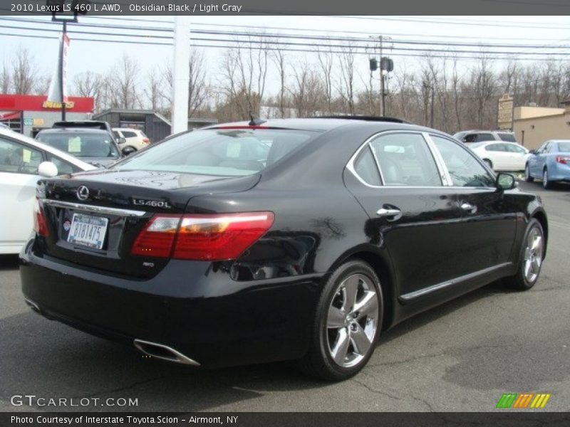 Obsidian Black / Light Gray 2010 Lexus LS 460 L AWD