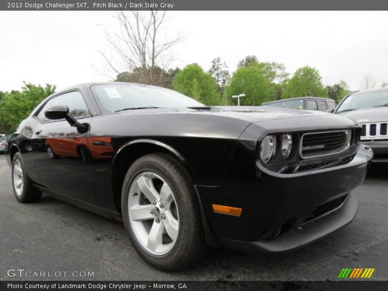 Pitch Black / Dark Slate Gray 2013 Dodge Challenger SXT