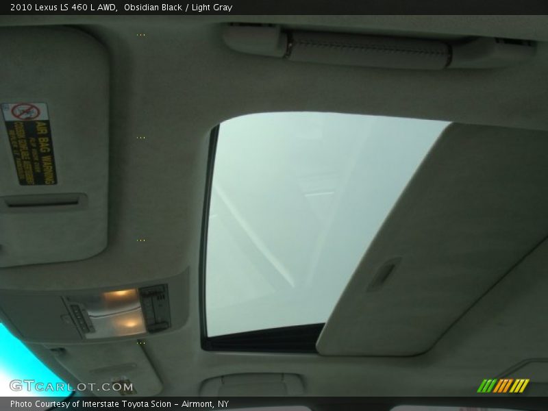 Obsidian Black / Light Gray 2010 Lexus LS 460 L AWD