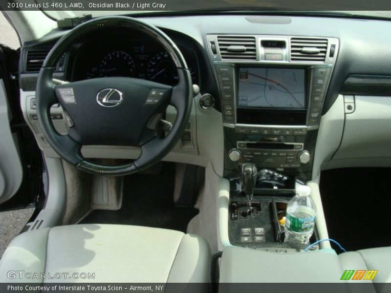 Obsidian Black / Light Gray 2010 Lexus LS 460 L AWD