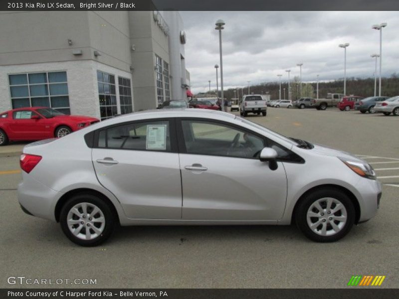 Bright Silver / Black 2013 Kia Rio LX Sedan