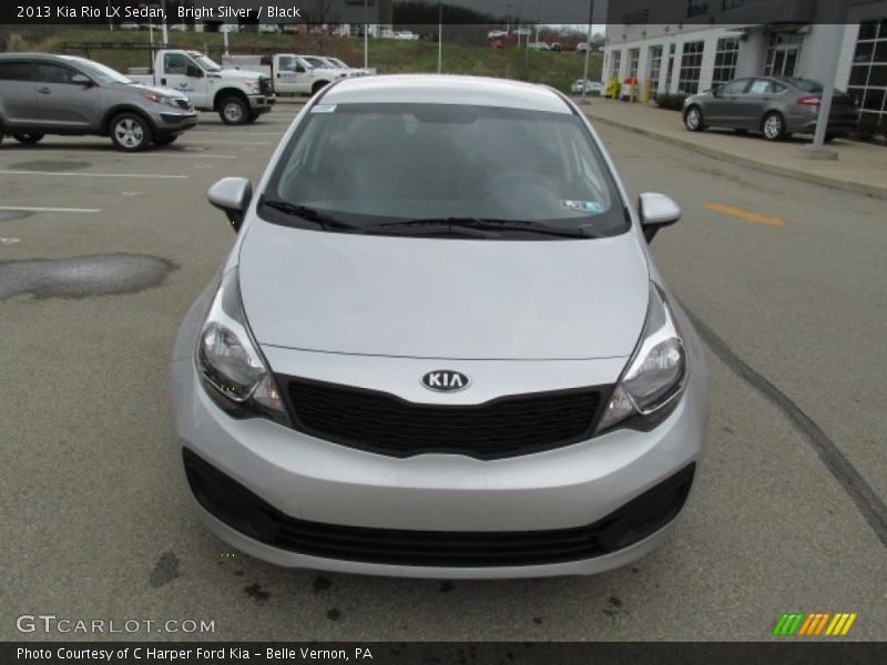 Bright Silver / Black 2013 Kia Rio LX Sedan