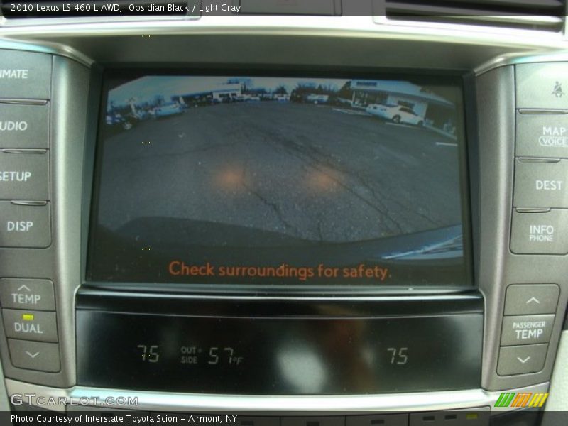 Obsidian Black / Light Gray 2010 Lexus LS 460 L AWD