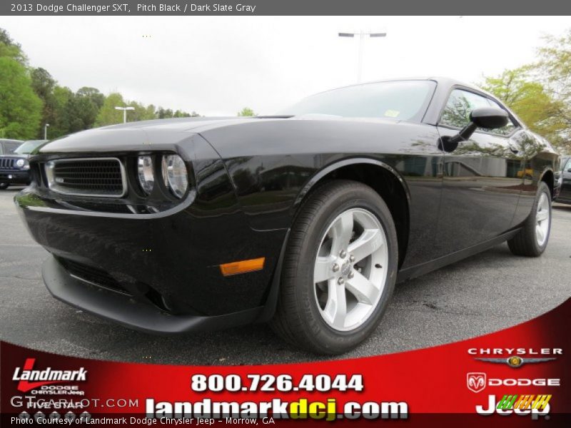 Pitch Black / Dark Slate Gray 2013 Dodge Challenger SXT