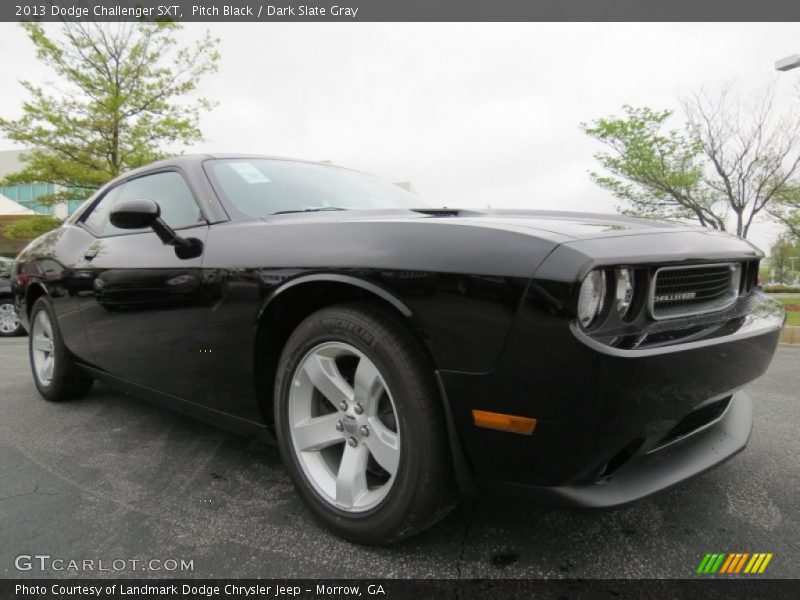 Pitch Black / Dark Slate Gray 2013 Dodge Challenger SXT