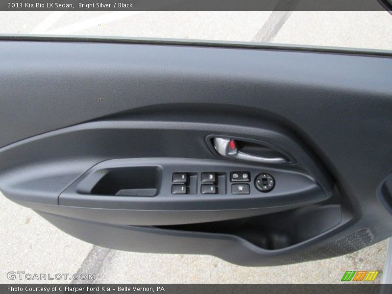 Bright Silver / Black 2013 Kia Rio LX Sedan