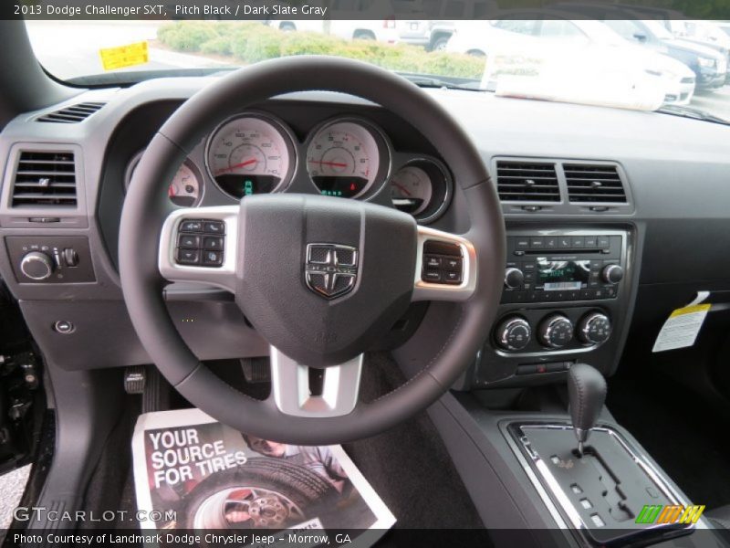 Pitch Black / Dark Slate Gray 2013 Dodge Challenger SXT