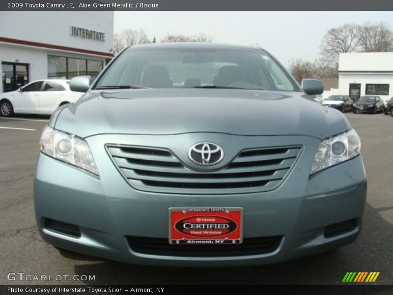 Aloe Green Metallic / Bisque 2009 Toyota Camry LE