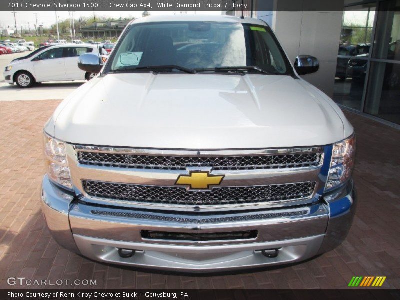 White Diamond Tricoat / Ebony 2013 Chevrolet Silverado 1500 LT Crew Cab 4x4