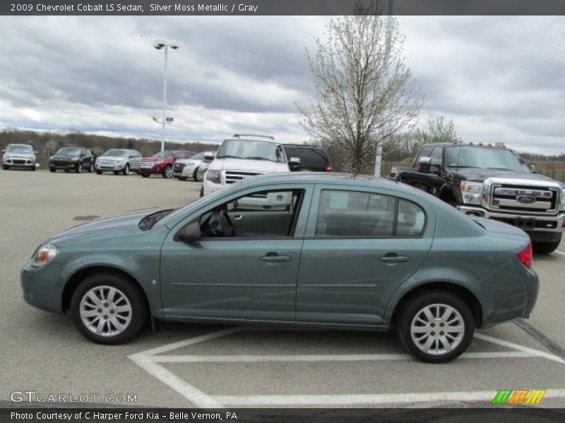 Silver Moss Metallic / Gray 2009 Chevrolet Cobalt LS Sedan