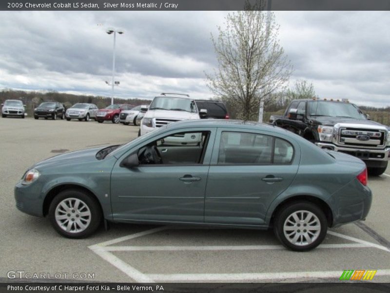 Silver Moss Metallic / Gray 2009 Chevrolet Cobalt LS Sedan