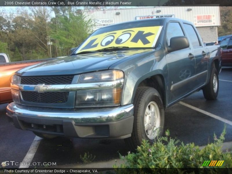 Blue Granite Metallic / Medium Pewter 2006 Chevrolet Colorado Crew Cab