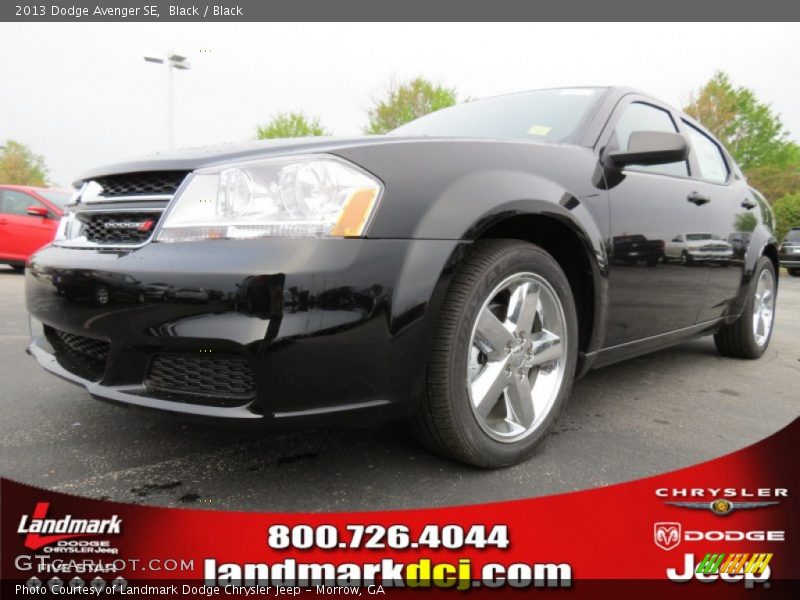 Black / Black 2013 Dodge Avenger SE