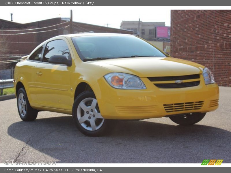 Rally Yellow / Gray 2007 Chevrolet Cobalt LS Coupe