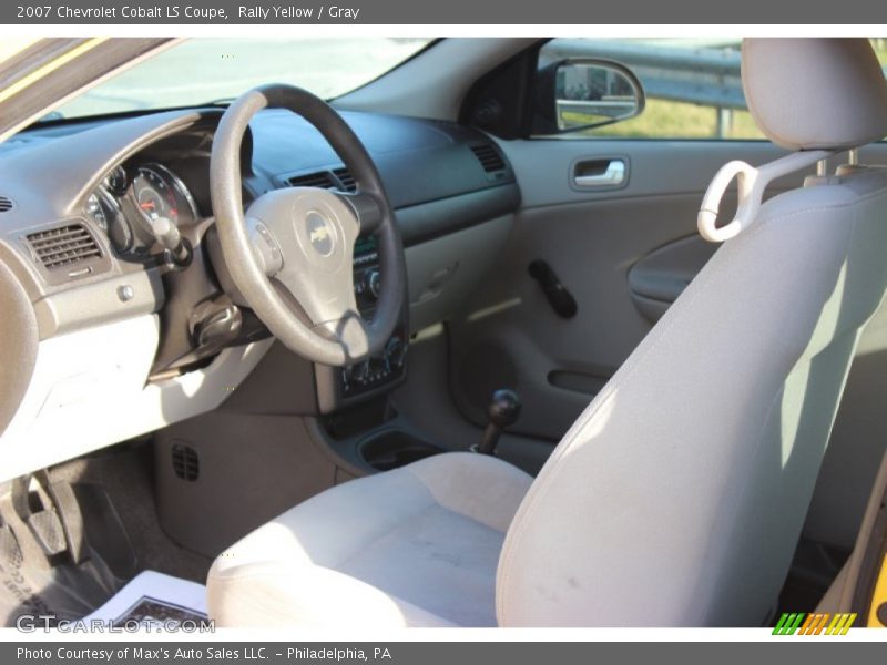 Rally Yellow / Gray 2007 Chevrolet Cobalt LS Coupe