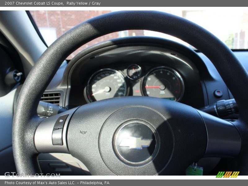 Rally Yellow / Gray 2007 Chevrolet Cobalt LS Coupe