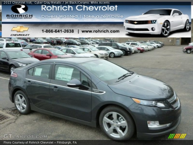 Cyber Gray Metallic / Jet Black/Ceramic White Accents 2013 Chevrolet Volt