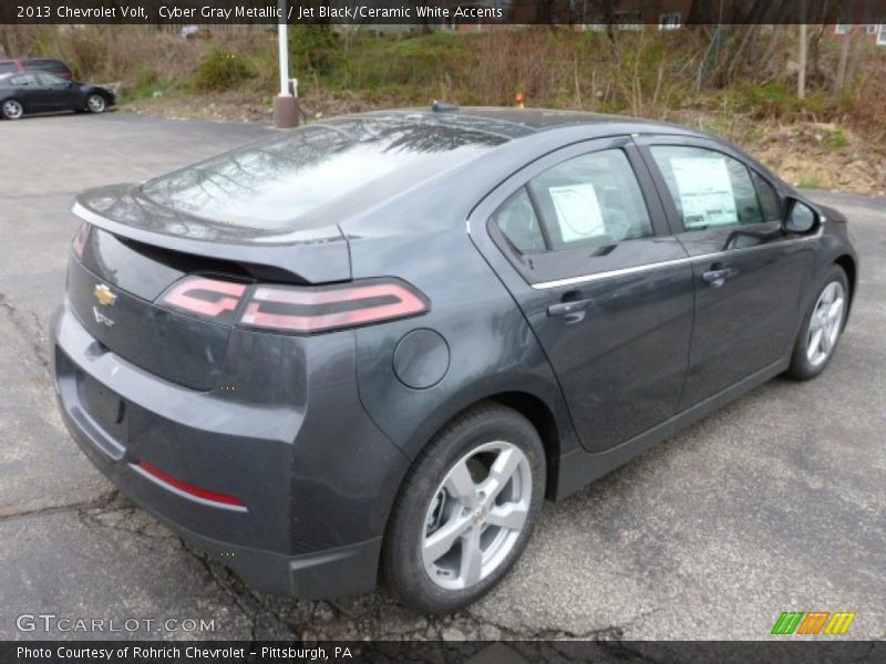 Cyber Gray Metallic / Jet Black/Ceramic White Accents 2013 Chevrolet Volt