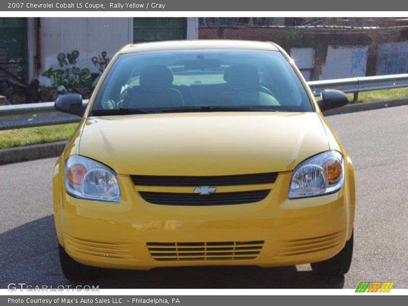 Rally Yellow / Gray 2007 Chevrolet Cobalt LS Coupe