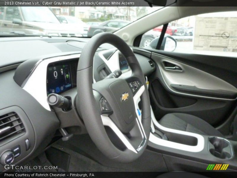 Cyber Gray Metallic / Jet Black/Ceramic White Accents 2013 Chevrolet Volt