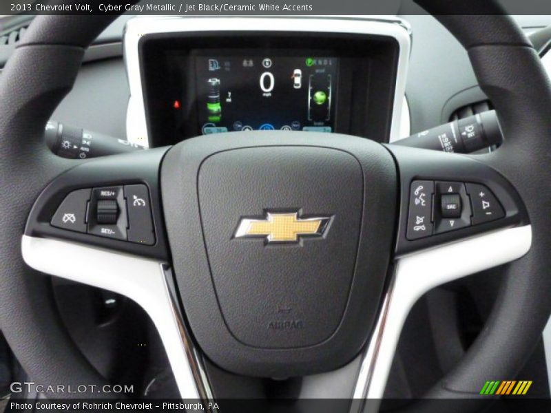 Cyber Gray Metallic / Jet Black/Ceramic White Accents 2013 Chevrolet Volt