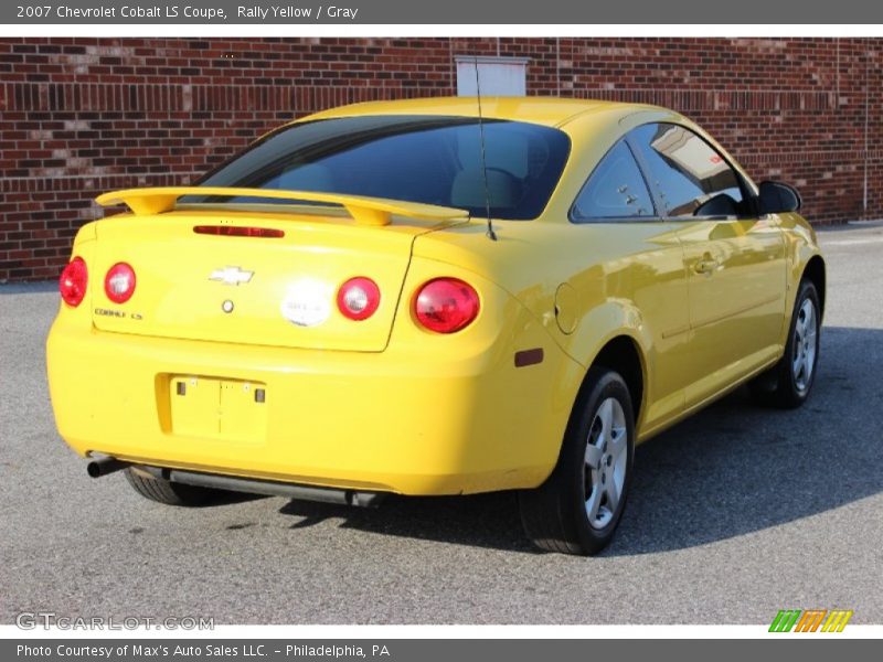 Rally Yellow / Gray 2007 Chevrolet Cobalt LS Coupe