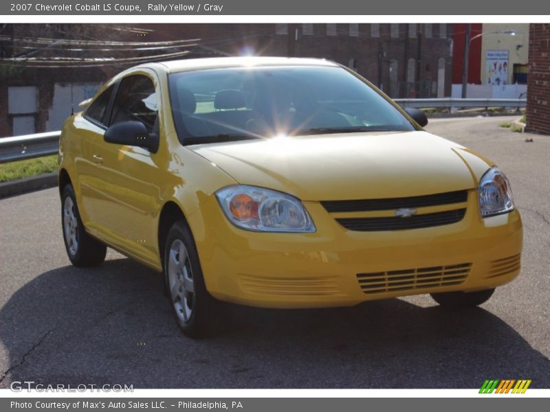 Rally Yellow / Gray 2007 Chevrolet Cobalt LS Coupe