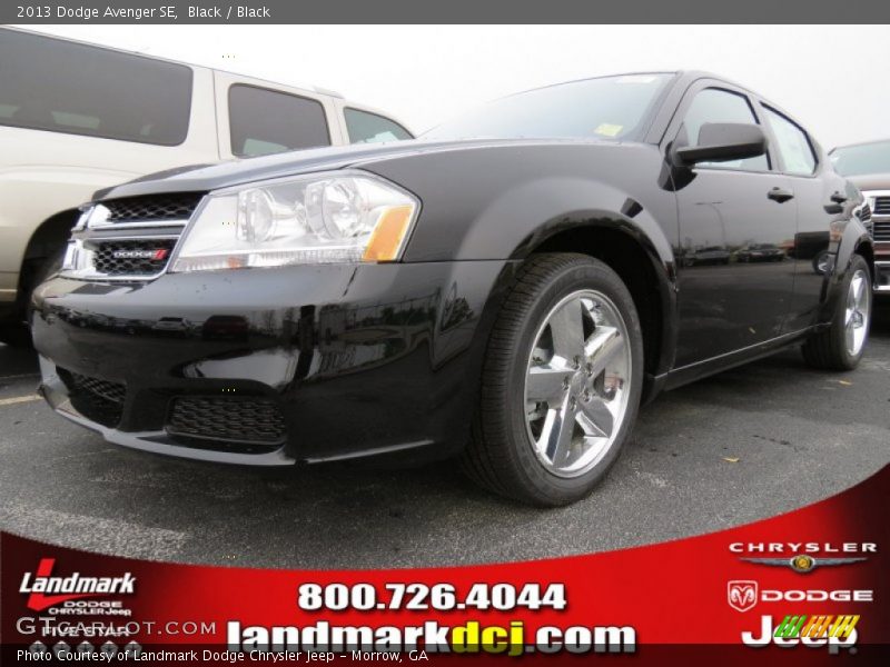 Black / Black 2013 Dodge Avenger SE