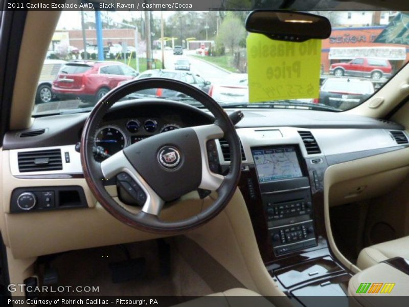 Black Raven / Cashmere/Cocoa 2011 Cadillac Escalade AWD