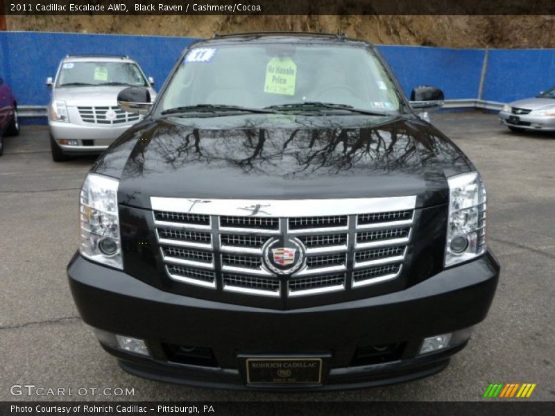 Black Raven / Cashmere/Cocoa 2011 Cadillac Escalade AWD