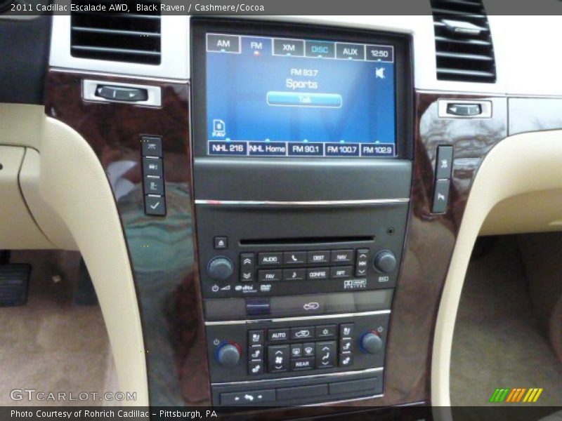 Black Raven / Cashmere/Cocoa 2011 Cadillac Escalade AWD