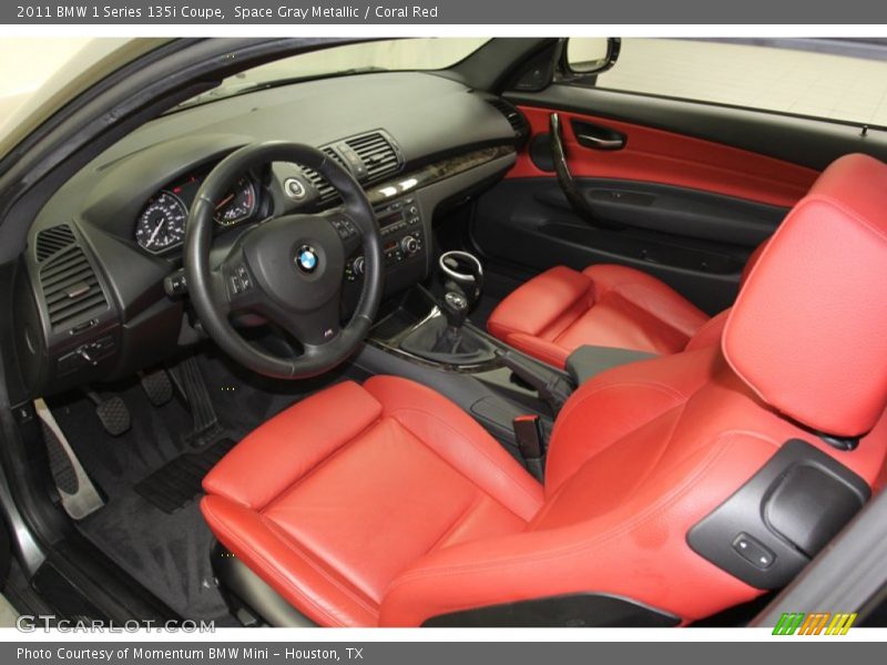 Coral Red Interior - 2011 1 Series 135i Coupe 