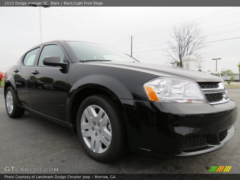 Black / Black/Light Frost Beige 2013 Dodge Avenger SE