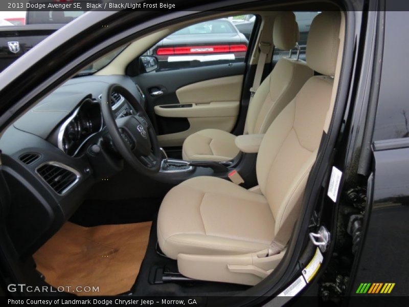 Black / Black/Light Frost Beige 2013 Dodge Avenger SE