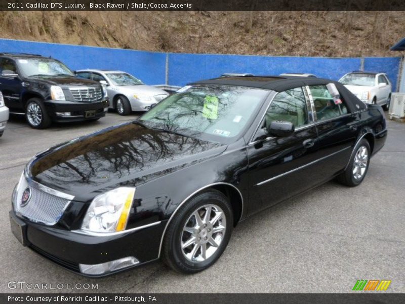 Black Raven / Shale/Cocoa Accents 2011 Cadillac DTS Luxury