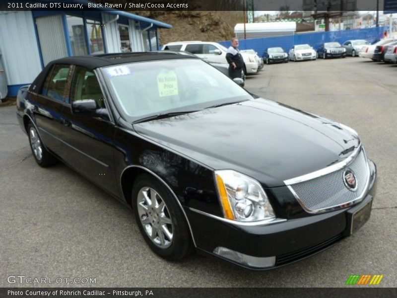 Black Raven / Shale/Cocoa Accents 2011 Cadillac DTS Luxury