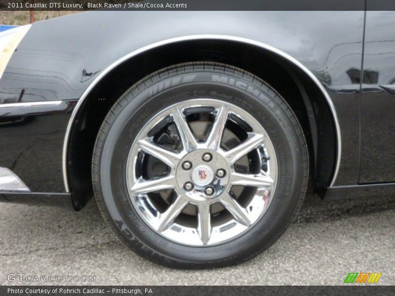 Black Raven / Shale/Cocoa Accents 2011 Cadillac DTS Luxury