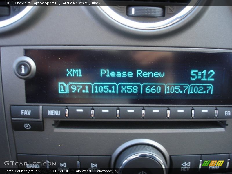 Arctic Ice White / Black 2012 Chevrolet Captiva Sport LT