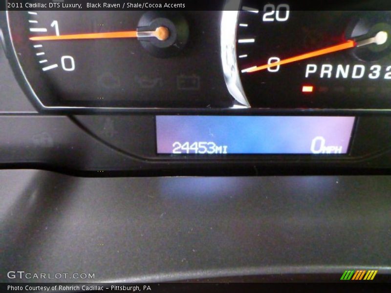 Black Raven / Shale/Cocoa Accents 2011 Cadillac DTS Luxury