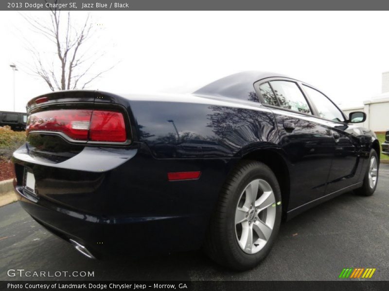 Jazz Blue / Black 2013 Dodge Charger SE