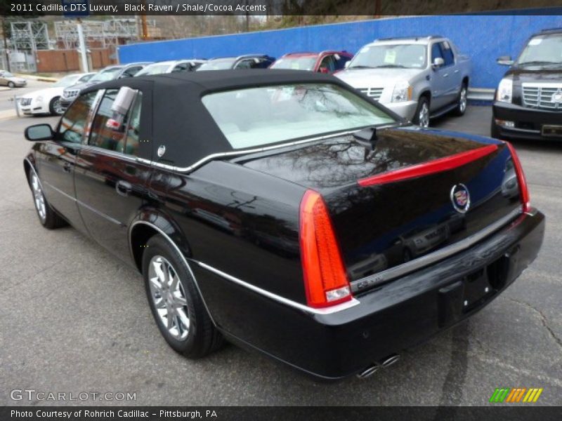 Black Raven / Shale/Cocoa Accents 2011 Cadillac DTS Luxury