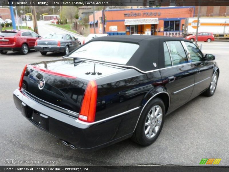 Black Raven / Shale/Cocoa Accents 2011 Cadillac DTS Luxury