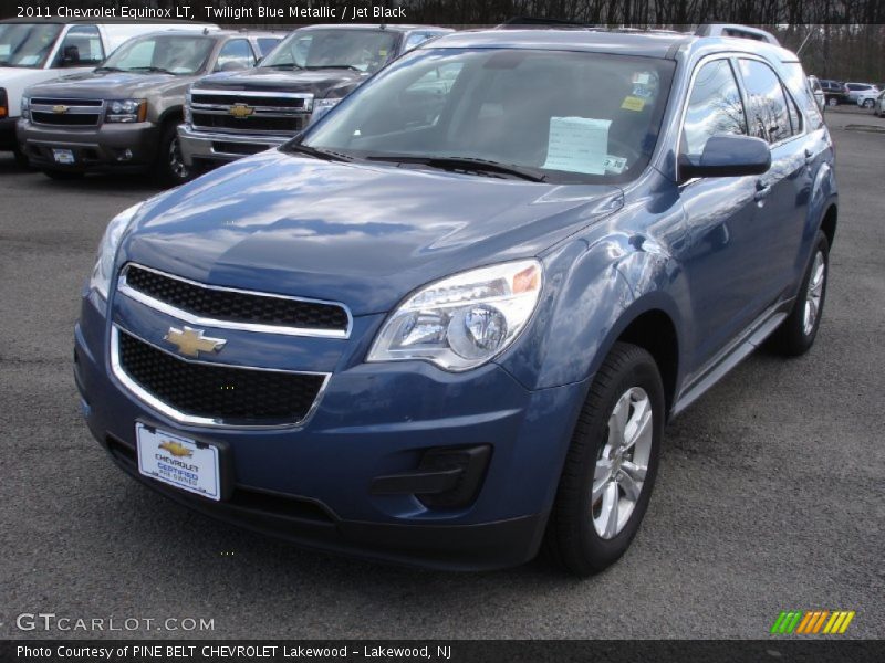 Twilight Blue Metallic / Jet Black 2011 Chevrolet Equinox LT