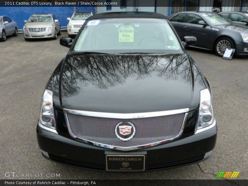 Black Raven / Shale/Cocoa Accents 2011 Cadillac DTS Luxury